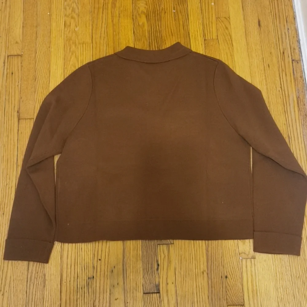 Sezane Betty Cardigan In Hazelnut - Picture 5 of 6